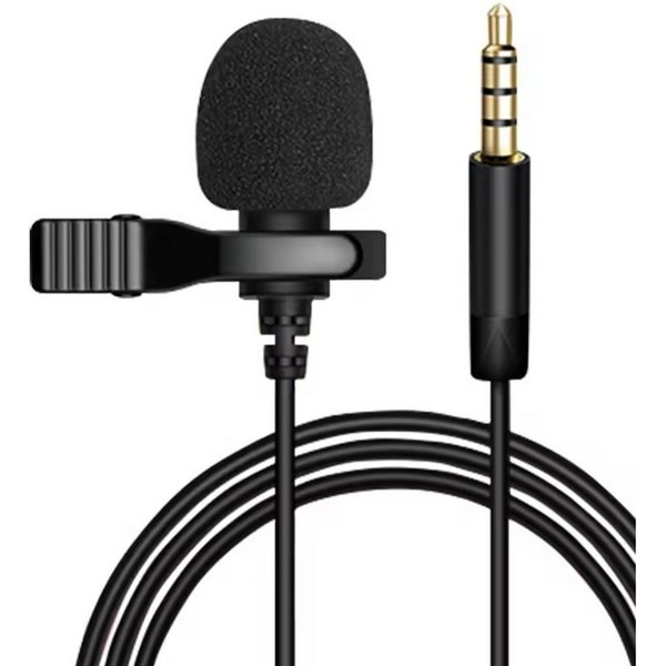 TronicXL Mikrofon 3,5mm Klinke Ansteckmikrofon Lavalier Ansteck Mikrofon Kamera Handy, kompatibel mit Smartphone 4 polig Camcorder