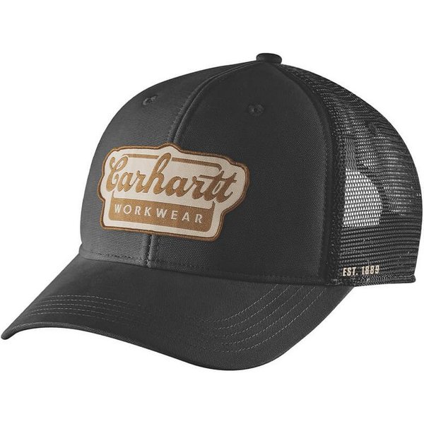 Carhartt Trucker Cap Carhartt Trucker Cap mit Script Patch Logo Schwarz