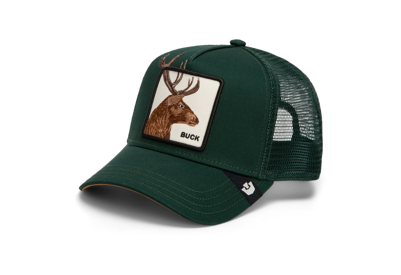 GOORIN Bros. Trucker Cap Goorin Bros. 5 Panel Baseball Cap Core Mesh Over the Line Buck Guard (Basecap, Basecap, Meshcap, Trucker Kappe) Over the Line - Sticker – Bild 2 von 2