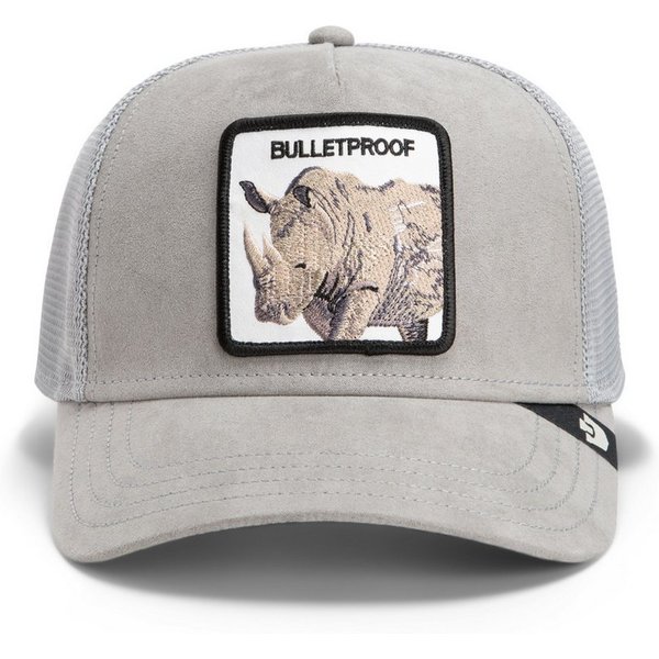 GOORIN Bros. Trucker Cap Goorin Bros. OG Trucker Cap Core Mesh Suede Rhino Gloss (Basecap, Basecap, Meshcap, Trucker Kappe)