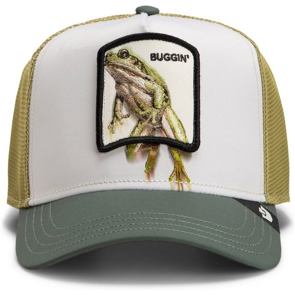 GOORIN Bros. Trucker Cap Goorin Bros. OG Trucker Cap Elevated Mesh Migration Buggin Chalk/Palm (Basecap, Basecap, Meshcap, Trucker Kappe)