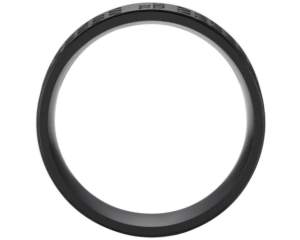 True Rebels Fingerring Bandring aus Edelstahl, in schwarz, für Männer – Bild 4 von 5