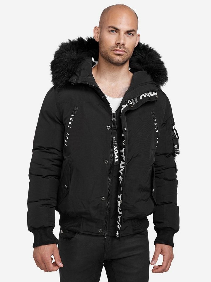 trueprodigy Bomberjacke Noah Kapuze mit Fellimitat – Bild 5 von 5