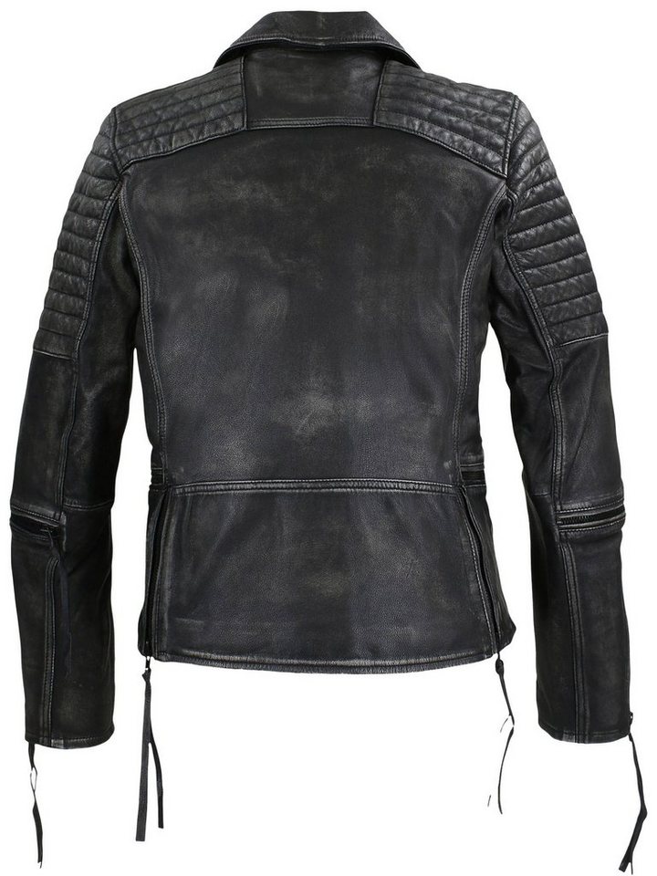 trueprodigy Lederjacke Bryan mit Waschung und Reißverschlüssen – Bild 5 von 5