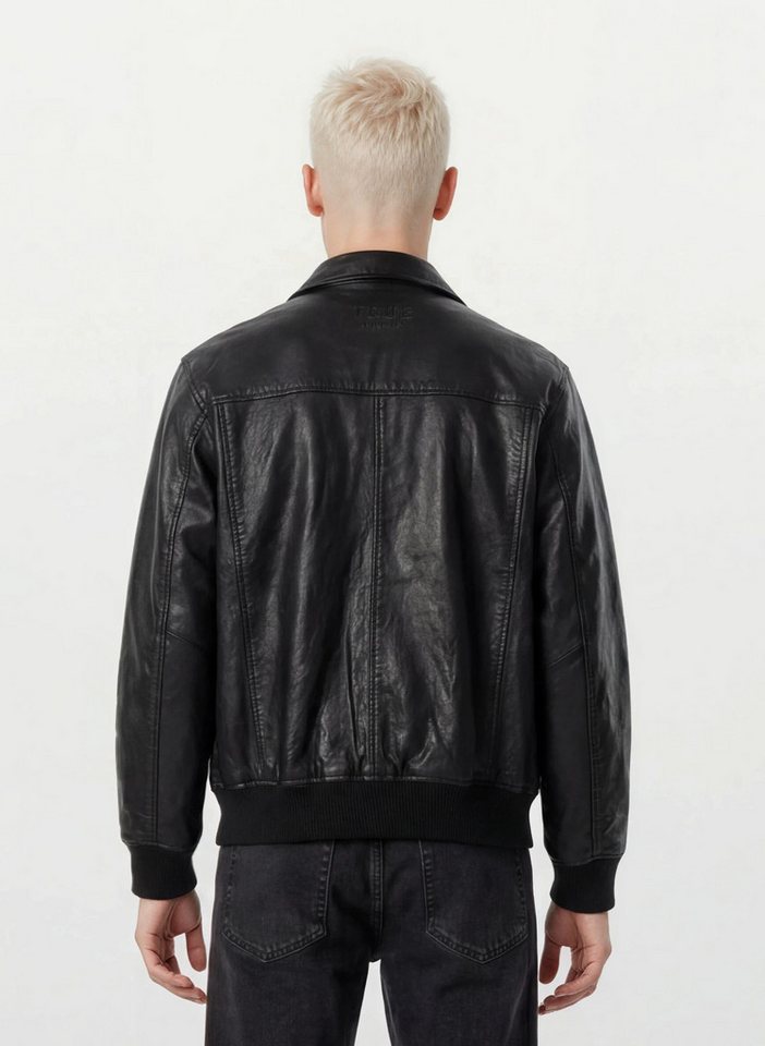 trueprodigy Lederjacke Ryder Oversizejacke mit aufgesetzte Taschen – Bild 3 von 5