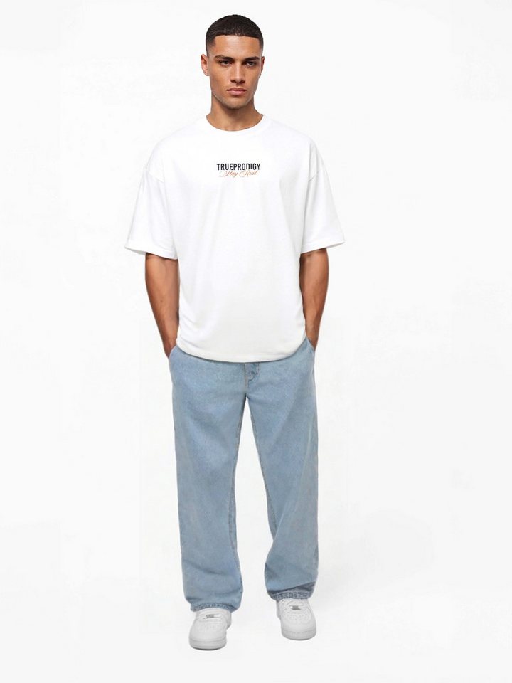trueprodigy Oversize-Shirt Lou Logoprint Rundhals dicker Stoff – Bild 4 von 5