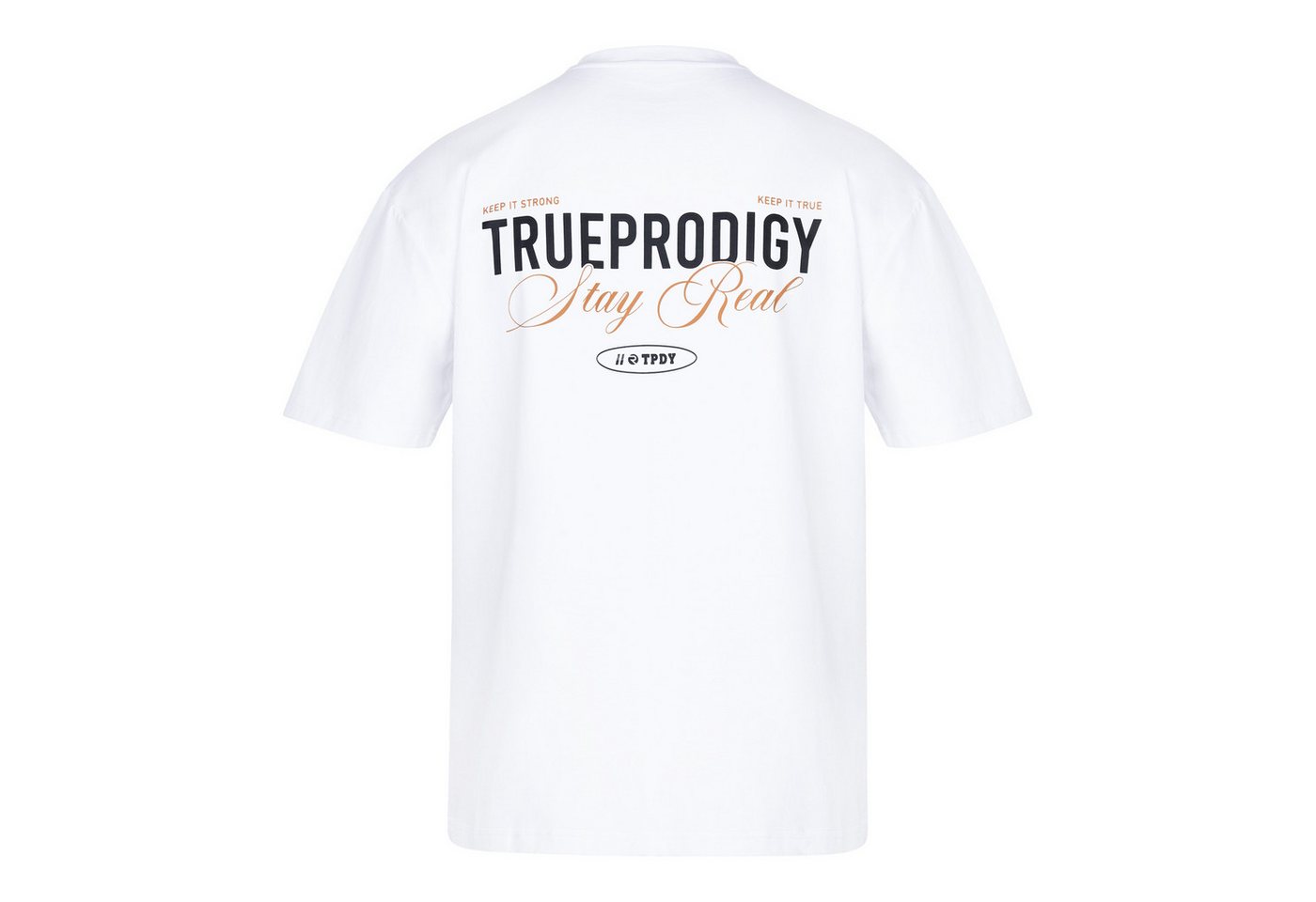 trueprodigy Oversize-Shirt Lou Logoprint Rundhals dicker Stoff – Bild 5 von 5