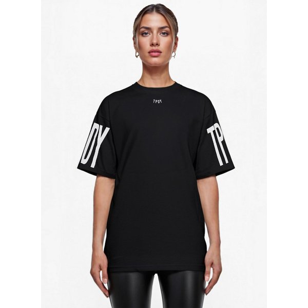 trueprodigy Oversize-Shirt Viktor F Logoprint Rundhals dicker Stoff