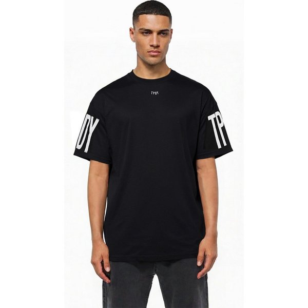 trueprodigy Oversize-Shirt Viktor Logoprint Rundhals dicker Stoff