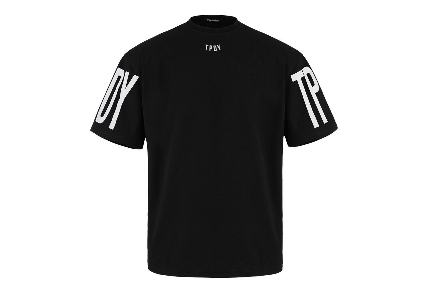 trueprodigy Oversize-Shirt Viktor Logoprint Rundhals dicker Stoff – Bild 2 von 5