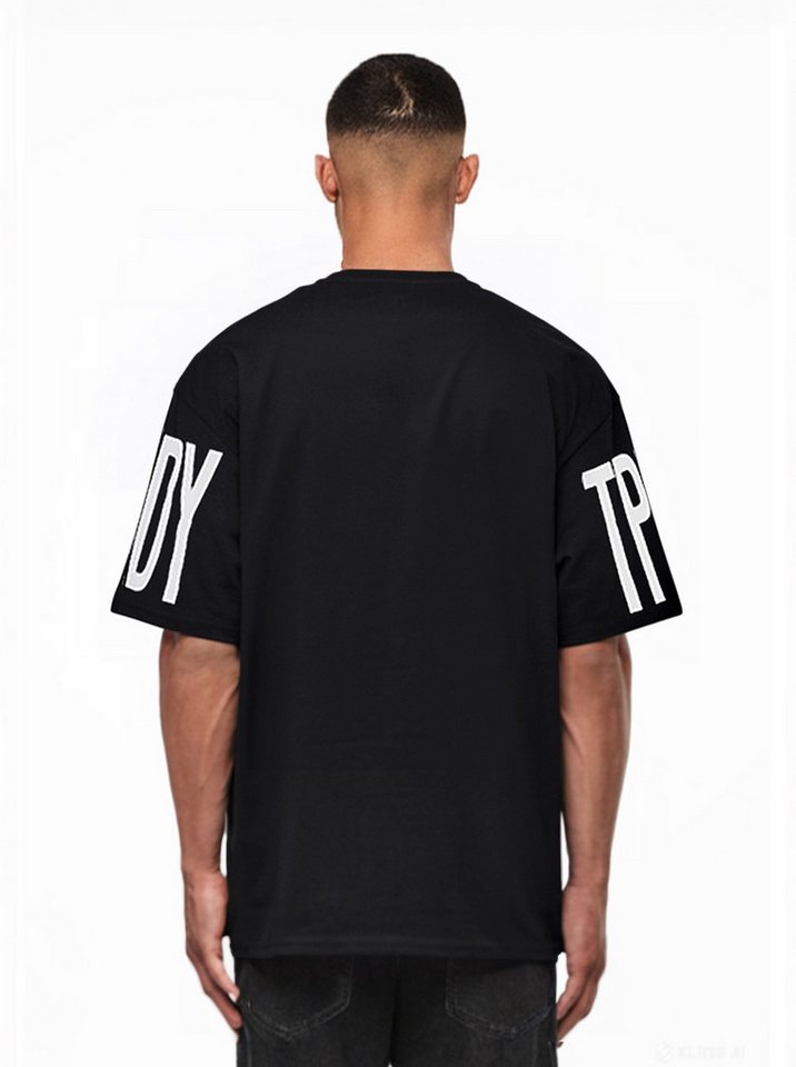 trueprodigy Oversize-Shirt Viktor Logoprint Rundhals dicker Stoff – Bild 3 von 5