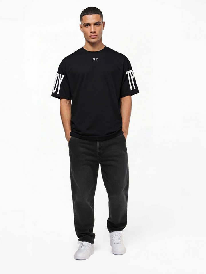 trueprodigy Oversize-Shirt Viktor Logoprint Rundhals dicker Stoff – Bild 4 von 5