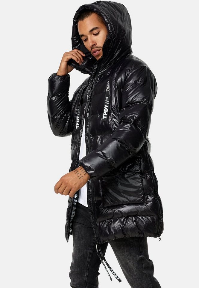 trueprodigy Steppjacke David Kapuze Reißverschluss Eingriffstaschen – Bild 4 von 5