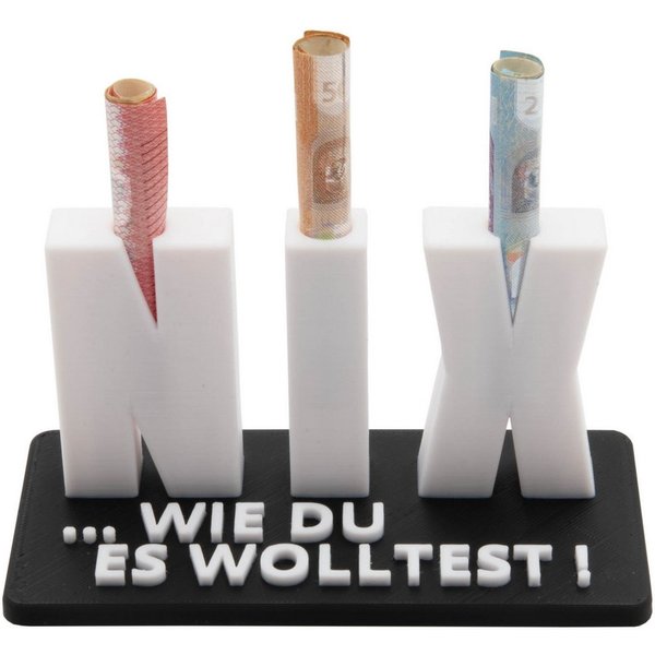 TSB Werk Geschenkbox Geschenk Geldgeschenk Nichts NIX Geburtstag, Geldscheingeschenk, Geschenkidee