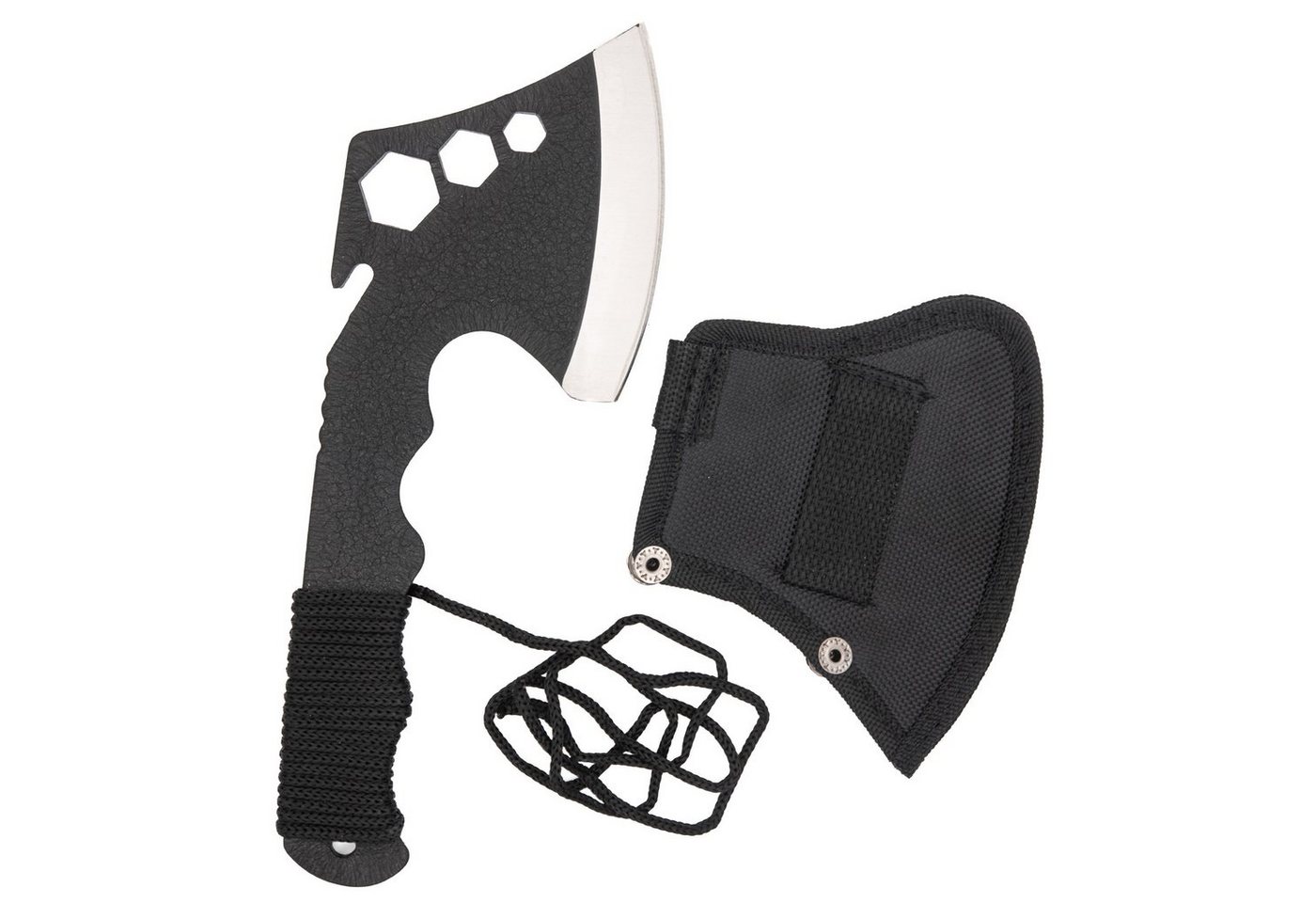 TSB Werk Universalaxt Multifunktionsaxt Survival Axt Beil Outdoor, Camping, Handbeil, Werkzeug, Paracord – Bild 2 von 3