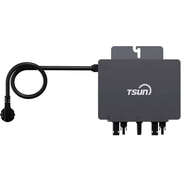 Tsun Wechselrichter TSOL-MX800 Lite 800W Microwechselrichter Solarsystem Überwachung, (Set, PV WIFI Mikrowechselrichter für Balkonkraftwerk), 800W, Solarsystem 