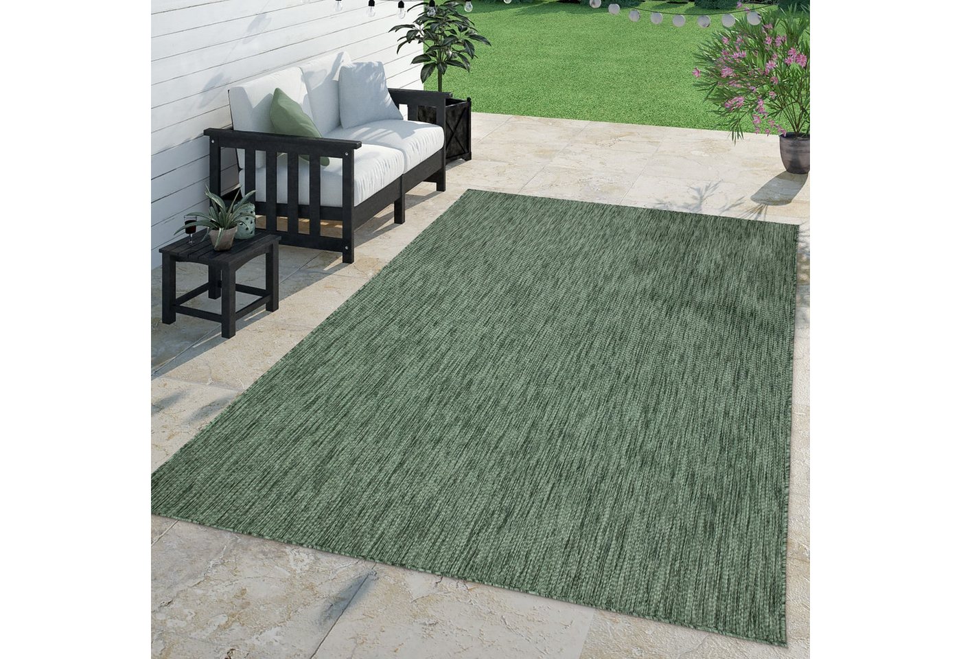 TT Home Teppich Badezimmer, Diele, Esszimmer, Flur, Küche, Schlafzimmer, Wohnzimmer, A, Rechteckig, Höhe: 4 mm, Teppich Outdoor Wohnzimmer Esszimmer Balkon Wett – Bild 2 von 5