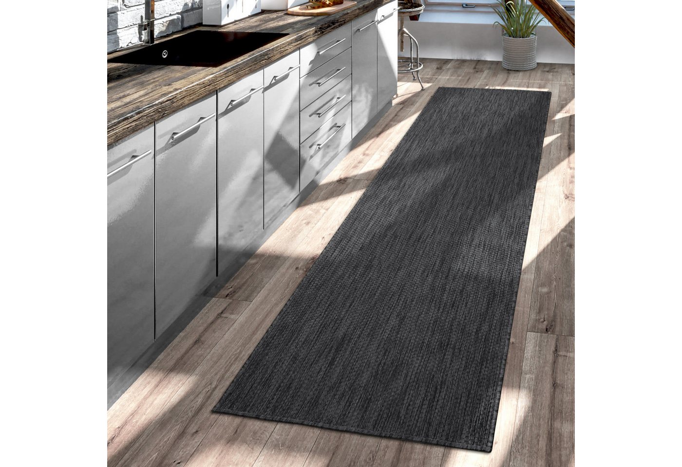 TT Home Teppich Badezimmer, Diele, Esszimmer, Flur, Küche, Schlafzimmer, Wohnzimmer, A, Rechteckig, Höhe: 4 mm, Teppich Outdoor Wohnzimmer Esszimmer Balkon Wett – Bild 2 von 5