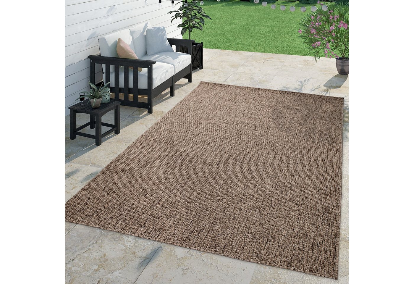 TT Home Teppich Badezimmer, Diele, Esszimmer, Flur, Küche, Schlafzimmer, Wohnzimmer, A, Rechteckig, Höhe: 4 mm, Teppich Outdoor Wohnzimmer Esszimmer Balkon Wett – Bild 4 von 5