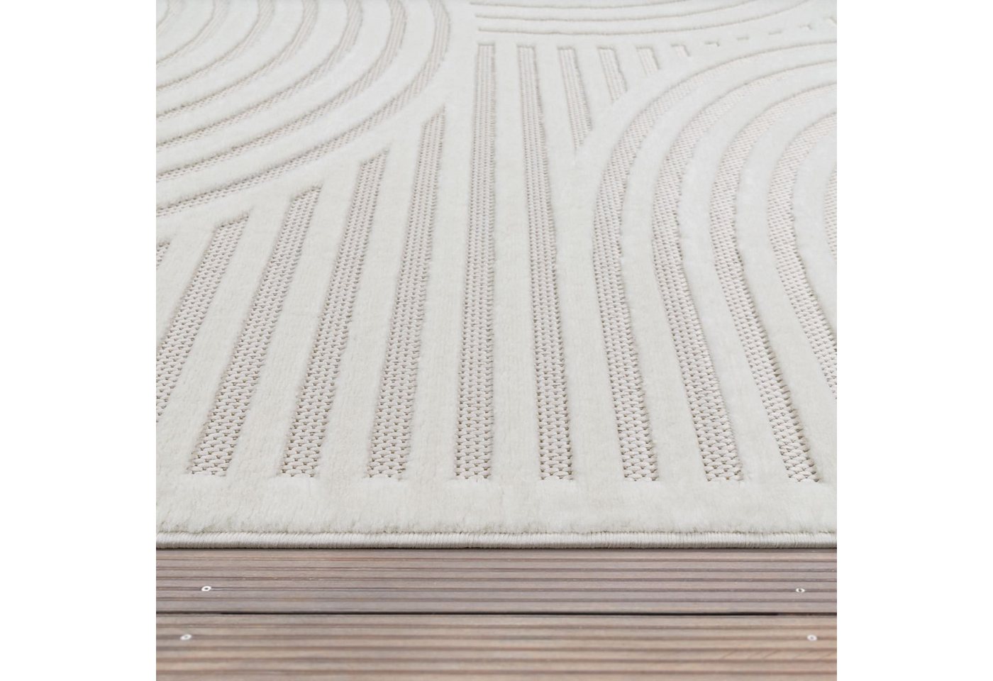 TT Home Teppich Badezimmer, Diele, Esszimmer, Flur, Küche, Schlafzimmer, Wohnzimmer, A, Rechteckig, Höhe: 14 mm, In-& Outdoor Teppich Wetterfest Balkon Küche Wo – Bild 5 von 5