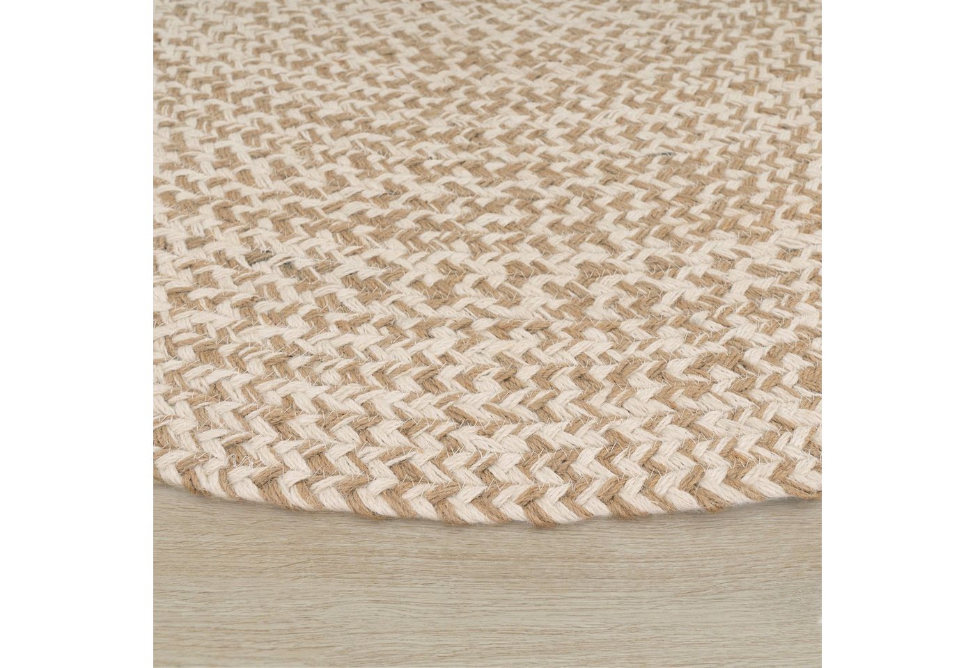 TT Home Teppich Diele, Esszimmer, Flur, Kinderzimmer, Schlafzimmer, Wohnzimmer, Rund, Höhe: 9 mm, Wohnzimmer Teppich Rund Kurzflor Hangefertigt Modern Unifarben – Bild 3 von 5