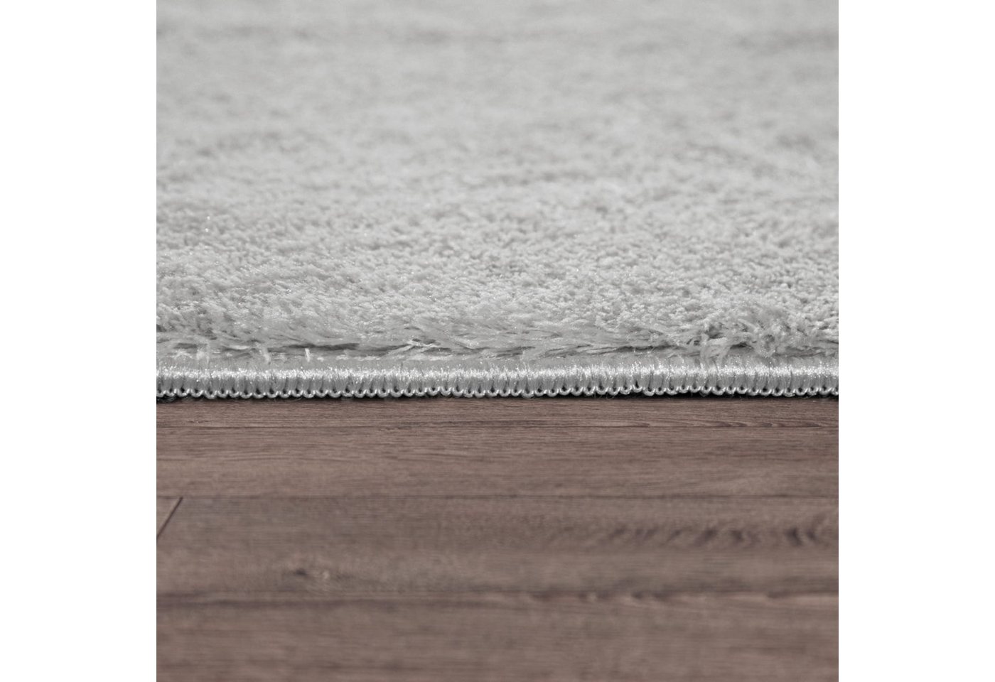 TT Home Teppich Diele, Esszimmer, Flur, Schlafzimmer, Wohnzimmer, Rechteckig, Höhe: 14 mm, Wohnzimmer Kurzflor Einfarbig Modernes Design Waschbar – Bild 3 von 5