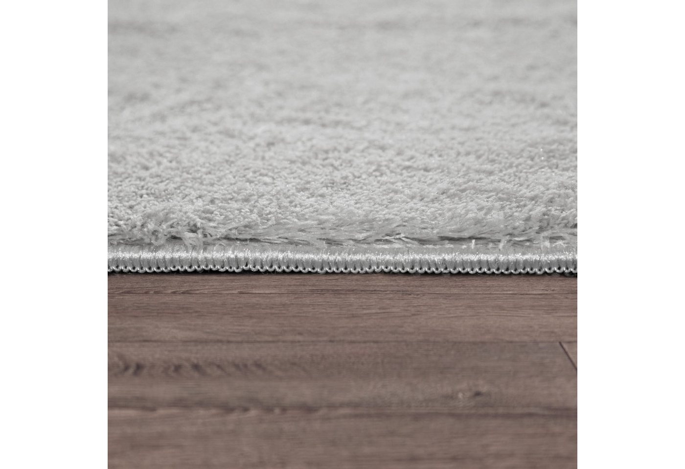 TT Home Teppich Diele, Esszimmer, Flur, Schlafzimmer, Wohnzimmer, Rechteckig, Höhe: 14 mm, Wohnzimmer Kurzflor Einfarbig Modernes Design Waschbar – Bild 4 von 5