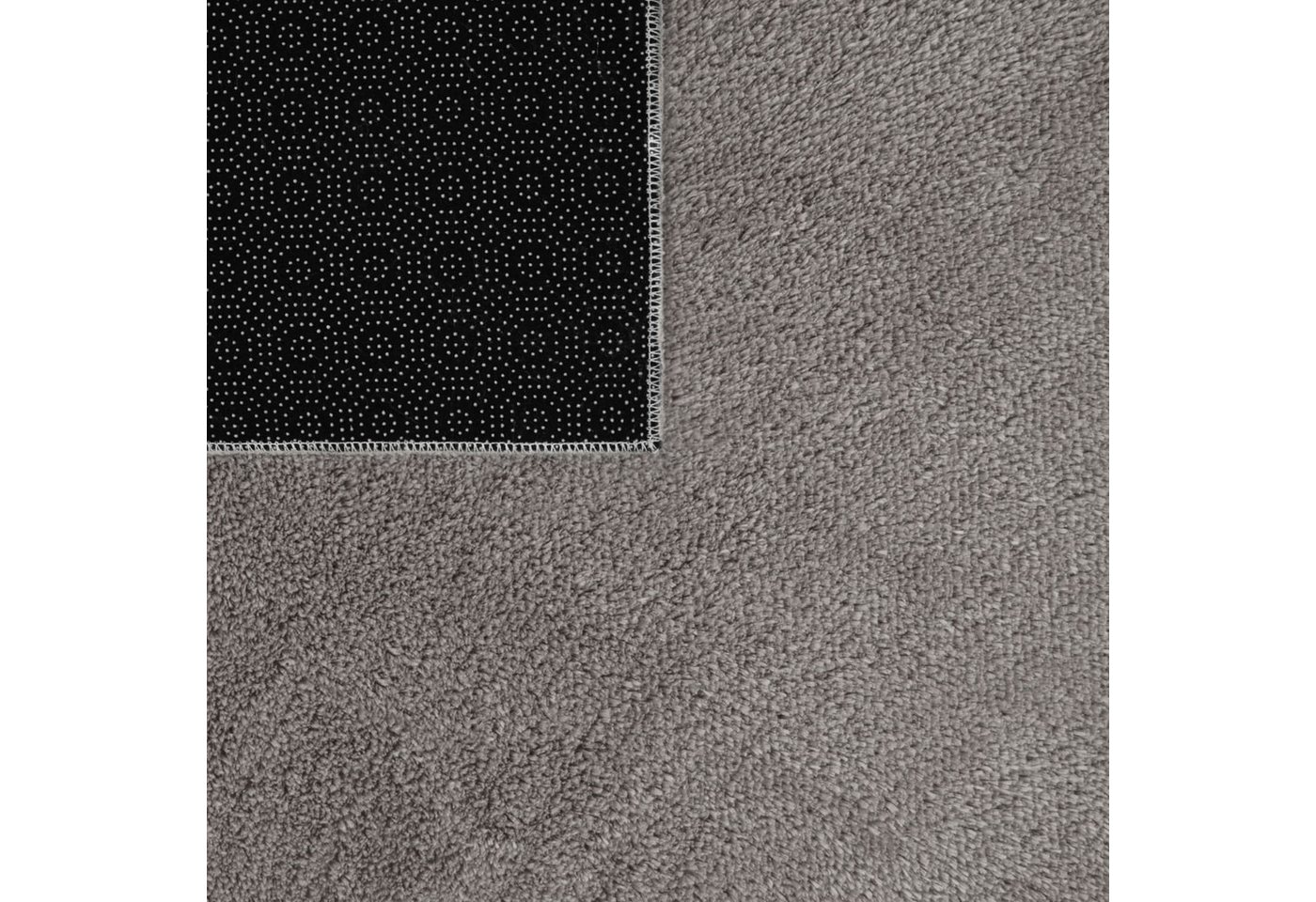 TT Home Teppich Diele, Esszimmer, Flur, Schlafzimmer, Wohnzimmer, Rechteckig, Höhe: 14 mm, Wohnzimmer Kurzflor Einfarbig Modernes Design Waschbar – Bild 3 von 5