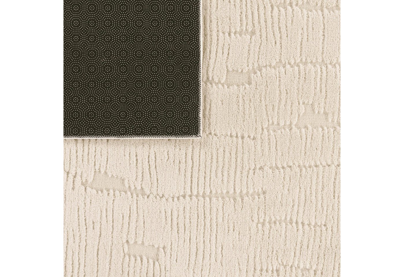 TT Home Teppich Diele, Esszimmer, Flur, Schlafzimmer, Wohnzimmer, Rechteckig, Höhe: 16 mm, Wohnzimmer Teppich Hochflor Skandinavisch Boho Waschbar Abstraktes Mu – Bild 4 von 5