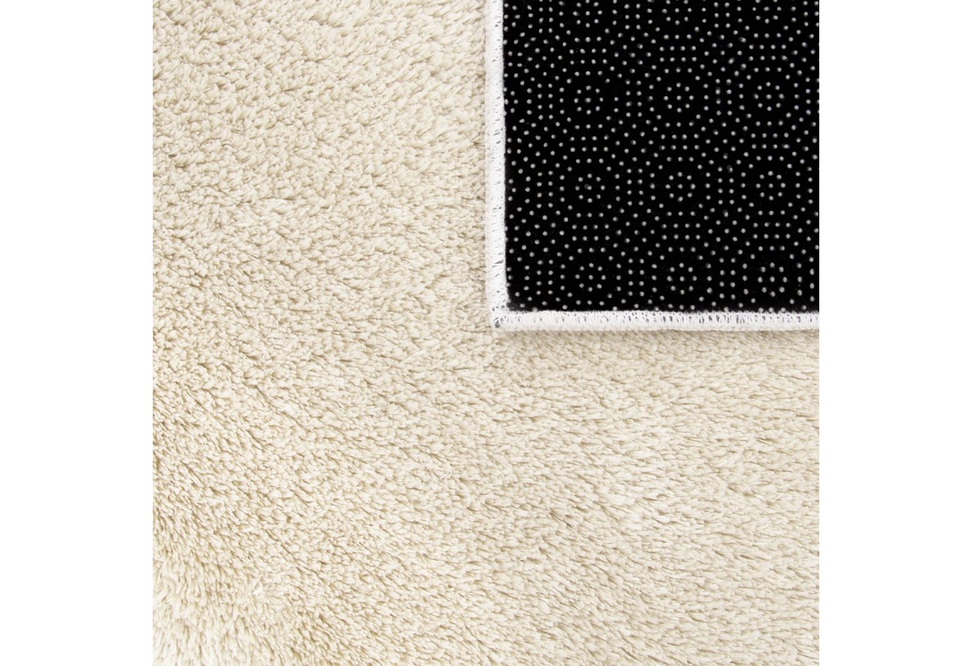 TT Home Teppich Diele, Esszimmer, Flur, Schlafzimmer, Wohnzimmer, Rechteckig, Höhe: 14 mm, Wohnzimmer Kurzflor Einfarbig Modernes Design Waschbar – Bild 4 von 5