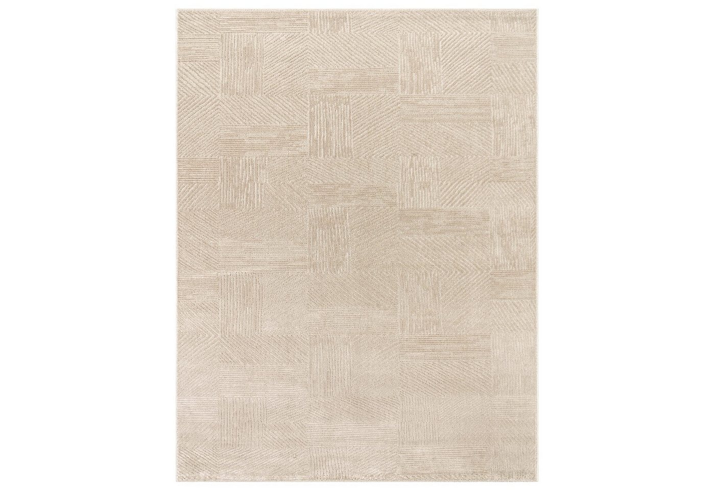 TT Home Teppich Diele, Esszimmer, Flur, Schlafzimmer, Wohnzimmer, Rechteckig, Höhe: 13 mm, Wohnzimmer Teppich Esszimmer Kurzflor Boho Design Skandinavisch Unifa – Bild 3 von 5