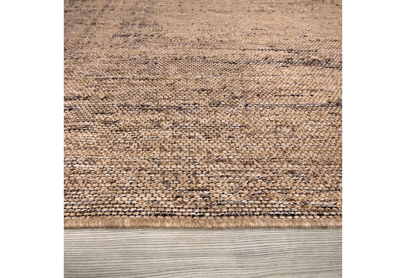 TT Home Teppich Diele, Flur, Küche, Außenbereich, Rechteckig, Höhe: 4 mm, Waschbarer In-& Outdoorteppich Wetterfest Terrasse Uni Moderner Boho A – Bild 2 von 5
