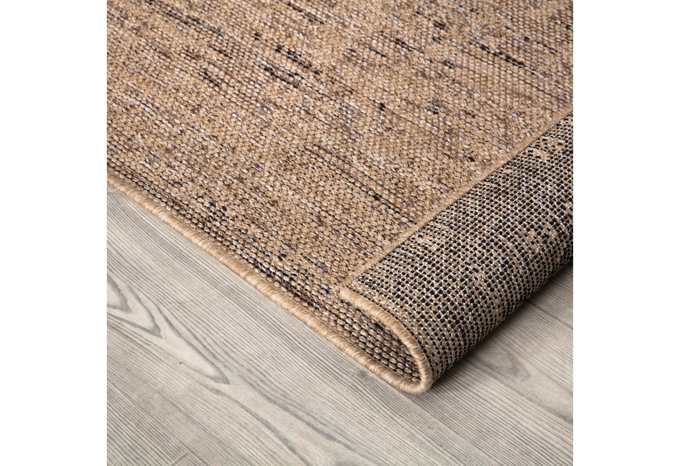 TT Home Teppich Diele, Flur, Küche, Außenbereich, Rechteckig, Höhe: 4 mm, Waschbarer In-& Outdoorteppich Wetterfest Terrasse Uni Moderner Boho A – Bild 5 von 5