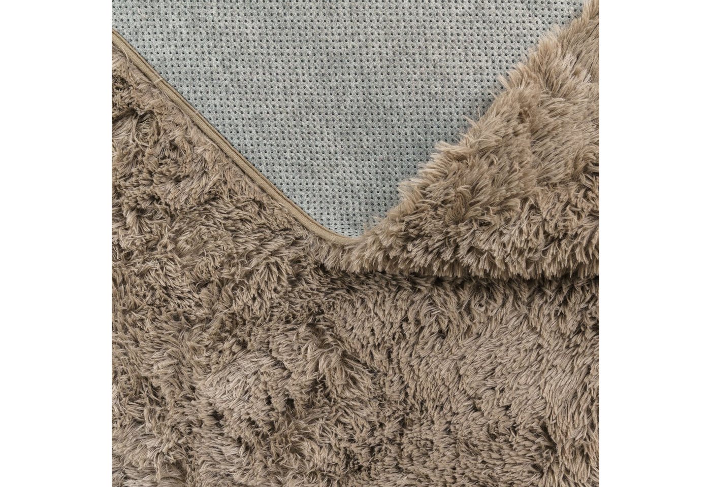 TT Home Teppich Diele, Esszimmer, Flur, Schlafzimmer, Wohnzimmer, Rechteckig, Höhe: 37 mm, Teppich Wohnzimmer Hochflor Langflor Weich Soft Modernes Einfarbiges  – Bild 3 von 5