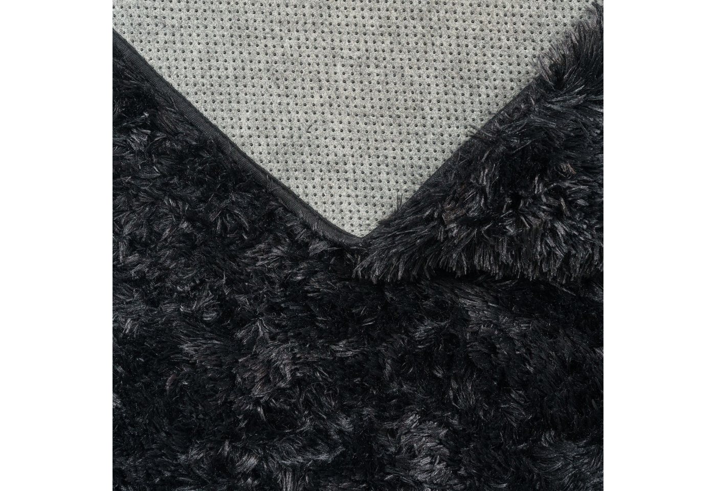 TT Home Teppich Diele, Esszimmer, Flur, Schlafzimmer, Wohnzimmer, Rechteckig, Höhe: 37 mm, Teppich Wohnzimmer Hochflor Langflor Weich Soft Modernes Einfarbiges  – Bild 4 von 5