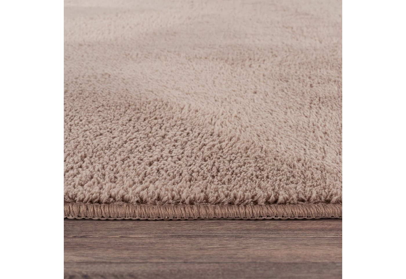 TT Home Teppich Diele, Esszimmer, Flur, Schlafzimmer, Wohnzimmer, Rechteckig, Höhe: 14 mm, Wohnzimmer Kurzflor Einfarbig Modernes Design Waschbar – Bild 3 von 5