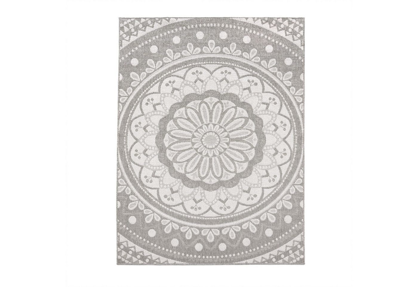 TT Home Teppich Diele, Esszimmer, Flur, Küche, Rechteckig, Höhe: 4 mm, In-& Outdoorteppich Wetterfest Garten Orientalisches Marokkanisches Bo – Bild 4 von 5