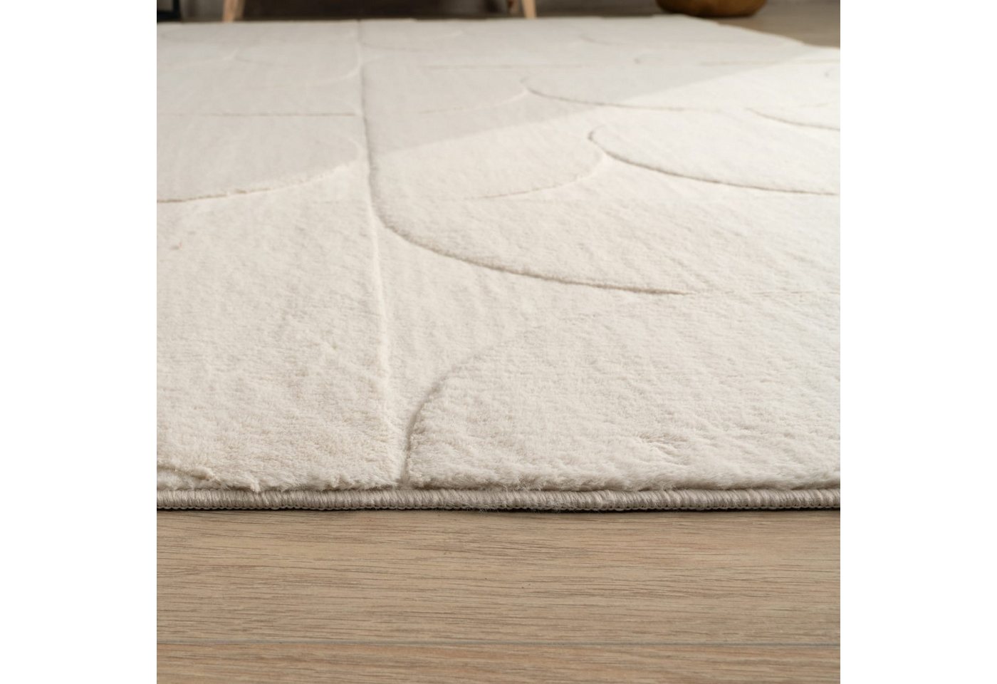 TT Home Teppich Diele, Esszimmer, Flur, Schlafzimmer, Wohnzimmer, Rechteckig, Höhe: 14 mm, Wohnzimmer Teppich Esszimmer Kurzflor Geometrische Optik Skandi Boho  – Bild 5 von 5