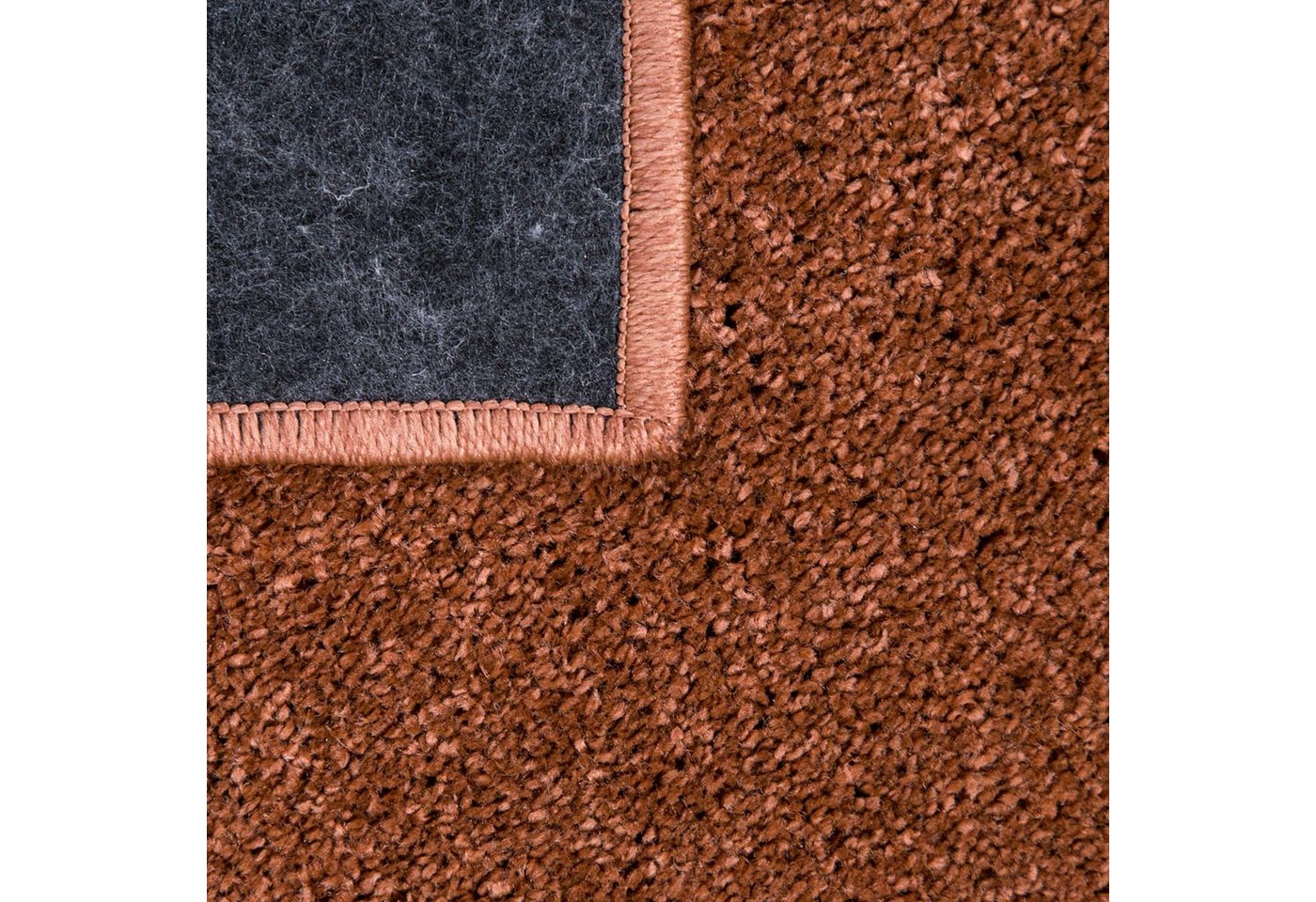 TT Home Teppich Diele, Esszimmer, Flur, Schlafzimmer, Wohnzimmer, Rechteckig, Höhe: 12 mm, Wohnzimmer Teppich Kurflor Unifarbendes Design Modern Und Zeitlos – Bild 5 von 5
