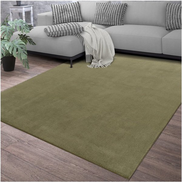 TT Home Teppich Diele, Esszimmer, Flur, Schlafzimmer, Wohnzimmer, Rechteckig, Höhe: 14 mm, Wohnzimmer Teppich Esszimmer Waschbar Fellimitat Hochflor Shaggy Weic