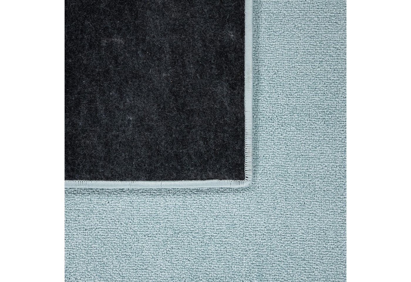 TT Home Teppich Diele, Esszimmer, Flur, Schlafzimmer, Wohnzimmer, Rechteckig, Höhe: 12 mm, Wohnzimmer Teppich Kurflor Unifarbendes Design Modern Und Zeitlos – Bild 5 von 5