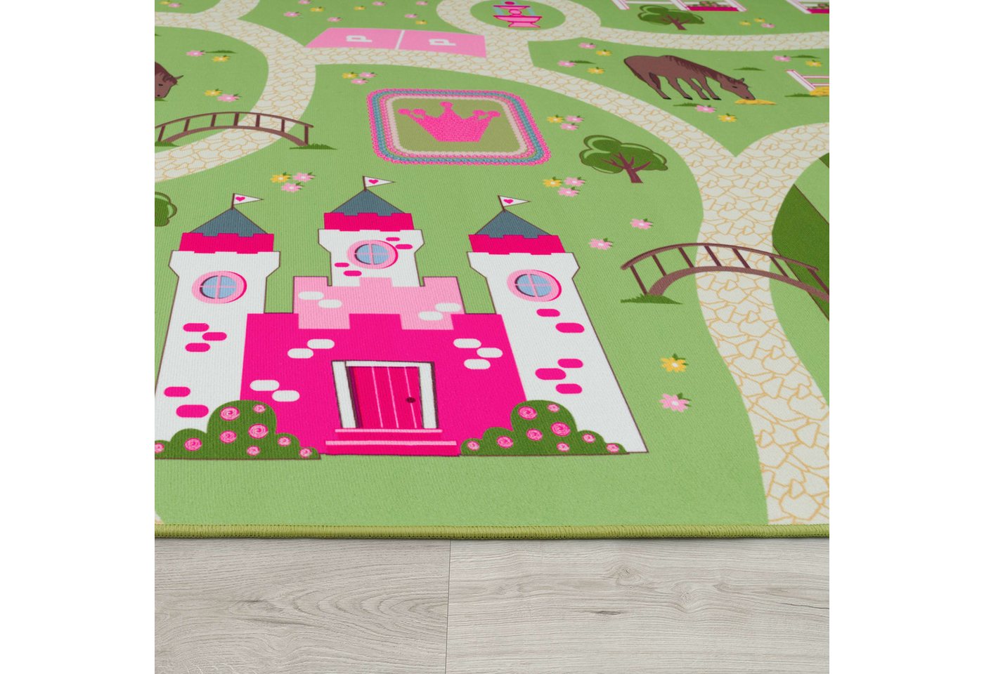 TT Home Teppich Kinderzimmer, Rechteckig, Höhe: 4 mm, Kinderzimmerteppich Teppich Junge Mädchen Kinderteppich Baby Rutschfes – Bild 3 von 5