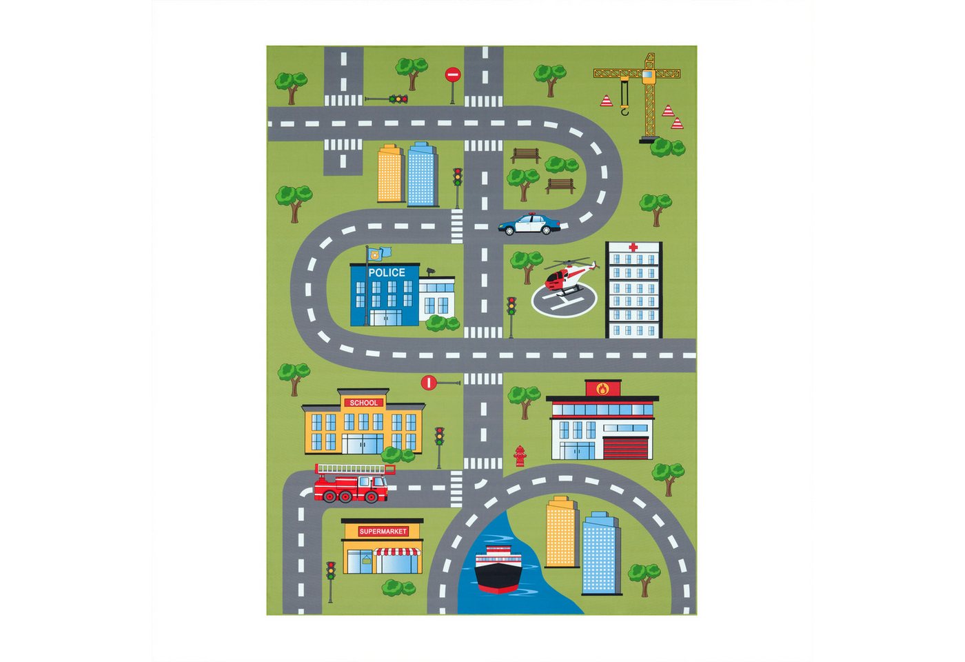TT Home Teppich Kinderzimmer, Rechteckig, Höhe: 4 mm, Kinderzimmerteppich Teppich Junge Mädchen Kinderteppich Baby Rutschfes – Bild 5 von 5