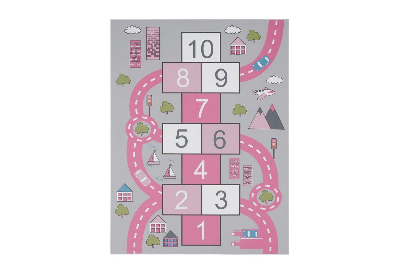 TT Home Teppich Kinderzimmer, Rechteckig, Höhe: 4 mm, Kinderzimmerteppich Teppich Junge Mädchen Kinderteppich Baby Rutschfes – Bild 3 von 5