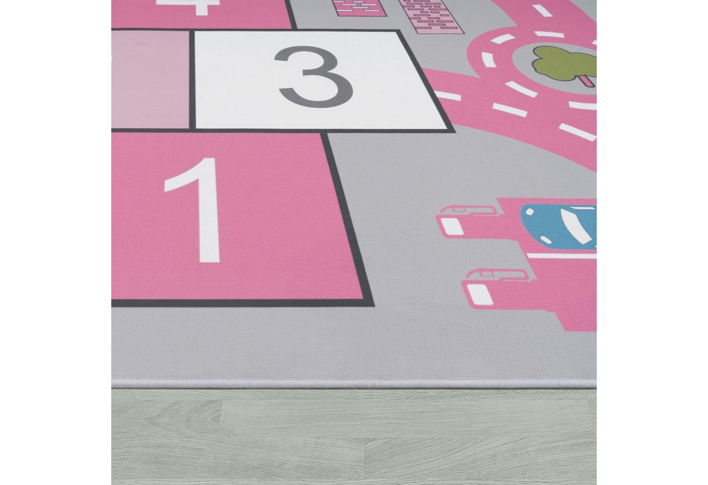 TT Home Teppich Kinderzimmer, Rechteckig, Höhe: 4 mm, Kinderzimmerteppich Teppich Junge Mädchen Kinderteppich Baby Rutschfes – Bild 5 von 5