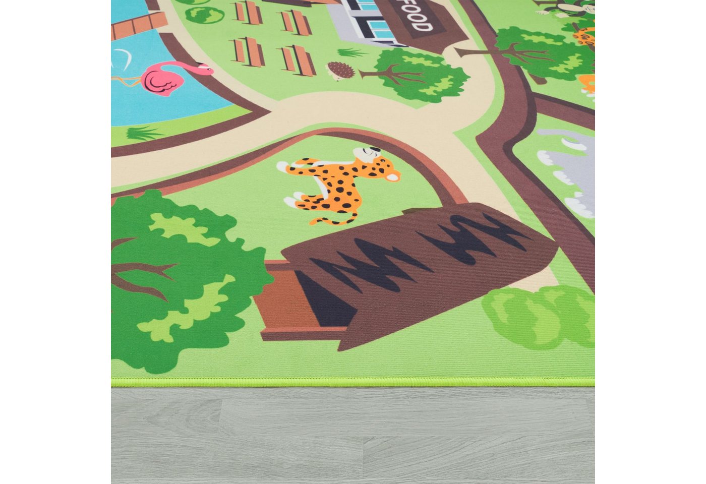 TT Home Teppich Kinderzimmer, Rechteckig, Höhe: 4 mm, Kinderzimmerteppich Teppich Junge Mädchen Kinderteppich Baby Rutschfes – Bild 4 von 5