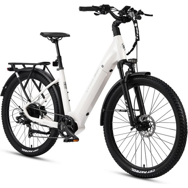 TTGO E-Bike Cityrad 28 Zoll, 70Nm Hinterradmotor, 120km, Z3, für Damen und Herren, 7 Gang SHIMANO, Kettenschaltung, Heckmotor, 720 Wh, 5 Stufen, LCD-Farbdisplay