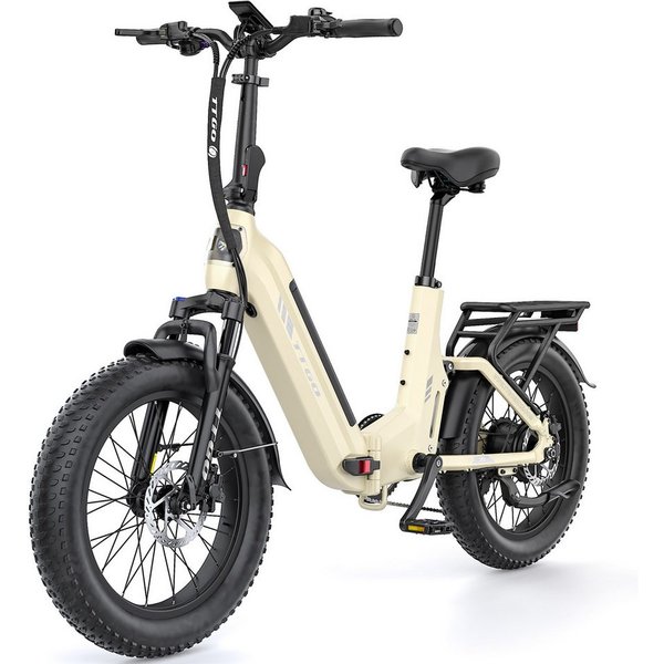 TTGO E-Bike Klapprad 20 Zoll, Vollfederung, 70Nm, Drehmomentsensor, Lockout-Federgabel, 7 Gang SHIMANO, Kettenschaltung, Heckmotor, 720 Wh, (Softtail, hydr. Sch