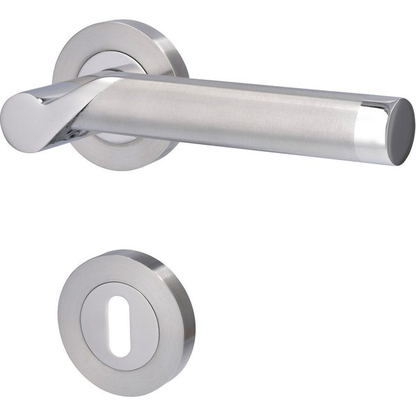 Alpertec Türgriff Alpertec BB-Rosettengarnitur Solid 1 Edelstahl