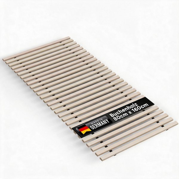 Rollrost Lattenrost Rolllattenrost "Buche" 80 x 160 cm 22mm bis 650kg Bettrost, TUGA-Holztech, 80cm 90cm 100cm 120cm 140cm 160cm 180cm 200cm Lg190 200 210 220cm